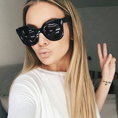 MADELINY Fashion Cat Eye Sunglasses Women Brand Design Vintage Gradient Cat Eye Sun Glasses Shades for Women Eyewear UV400 MA216