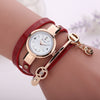 New Duoya Fashion Women Bracelet Watch Gold Quartz Gift Watch Wristwatch Women Dress Leather Casual Bracelet Watches