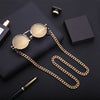 Fashion Chic Womens Gold Silver Eyeglass Chains Sunglasses Reading Beaded Glasses Chain Eyewears Cord Holder neck strap Rope D40