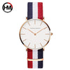 Dropshipping Japan Quartz Simple Women Fashion Watch White Leather Strap Ladies Wrist Watches Brand Waterproof Wristwatch 36mm