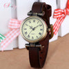 shsby New fashion hot-selling leather female watch ROMA vintage watch women dress watches