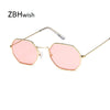 ZBHwish 2019 Square Sunglasses Women Retro Fashion Rose Gold Sun glasses female Brand Transparent glasses ladies