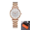 Dropshipping Rose Gold Stainless Steel Bracelet Watch Women Fashion Womens Quartz Watches Hip Hop Diamonds Ladies Clock Female