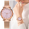 Rose Gold Women Watch 2019 Top Brand Luxury Magnetic Starry Sky Lady Wrist Watch Mesh Female Clock For Dropship relogio feminino