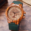 Creative Life Tree Imitation Wood Watch Men Women Quartz Imitate Wooden Watch Soft Leather Band Wristwatch Male Reloj montre uhr