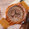 Creative Life Tree Imitation Wood Watch Men Women Quartz Imitate Wooden Watch Soft Leather Band Wristwatch Male Reloj montre uhr