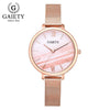 Gaiety Luxury 2 PCS Set Watch Women Rose Gold Water Drill Bracelet Watch Jewelry Ladies Female Hour Casual Quartz Wristwatches