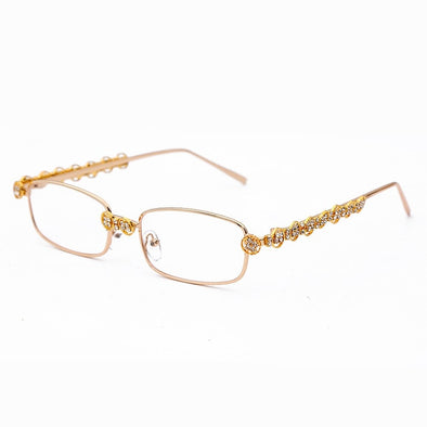 Rectangle Rhinestone Sunglasses Women Fashion Steampunk Diamond Sun Glasses Crystal Vintage Shades Eyeglasses UV400 Oculos