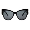 2019 neue Marke Sonnenbrille Frauen Luxus Designer T Mode Black Cat Eye übergroßen Sonnenbrille Weibliche Gradienten Sonnenbrille oculos