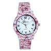 Imitation Porcelain Watch Women Men Floral Printed Band Analog Wrist Watches Ladies Bracelet Clock Quartz Watch Relogio #LH